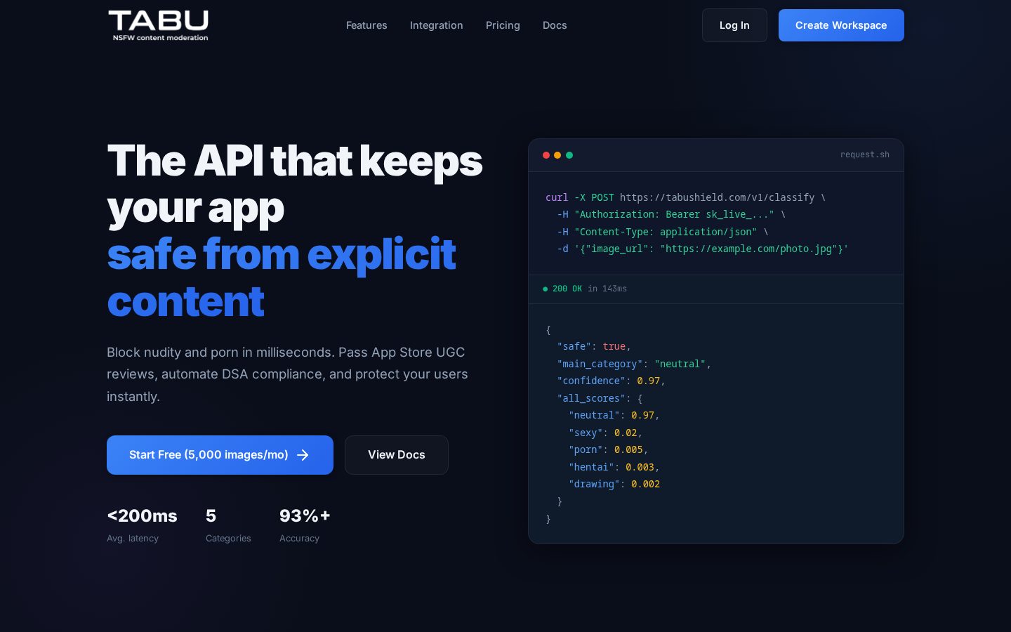 Tabu Homepage