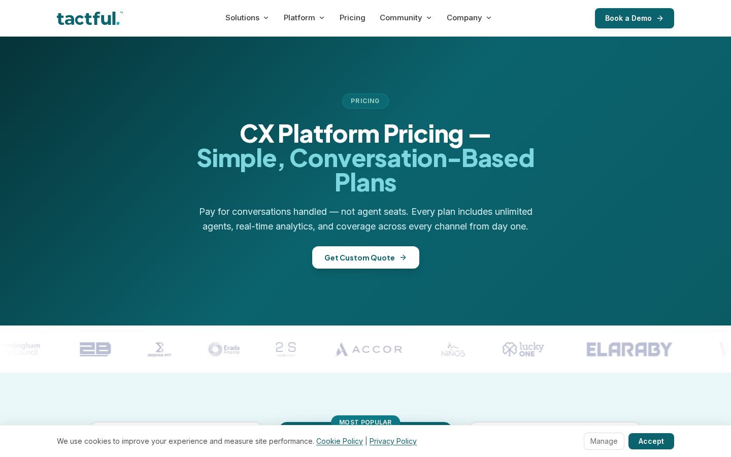 Tactful AI Pricing