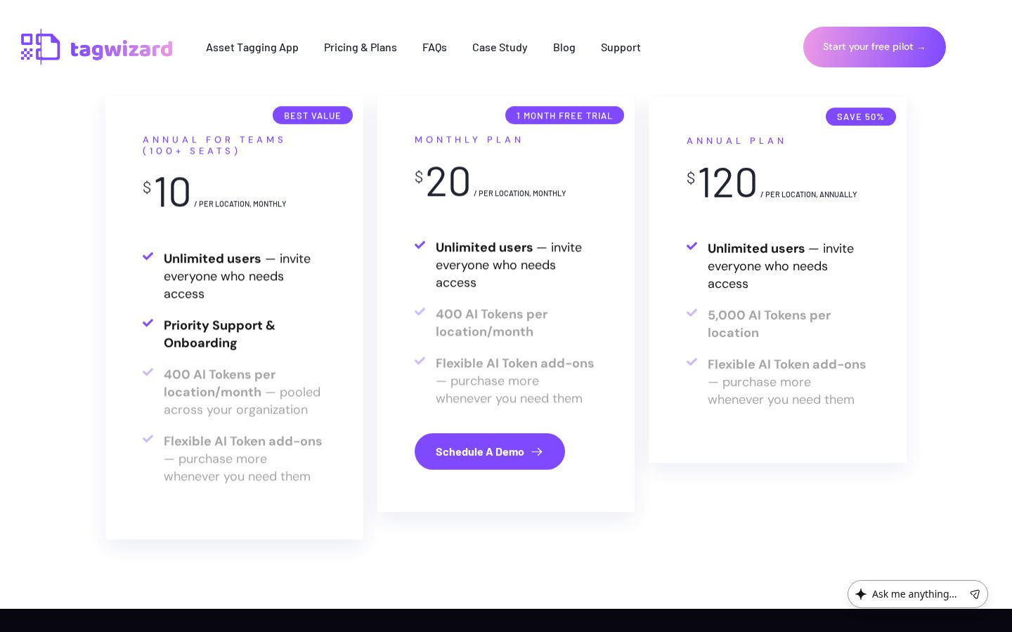 Tag Wizard Pricing