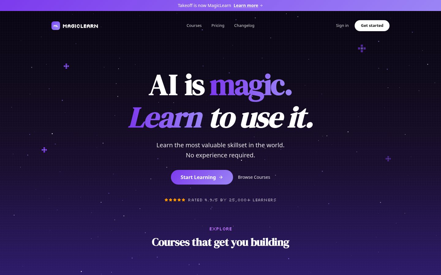 Takeoff Homepage