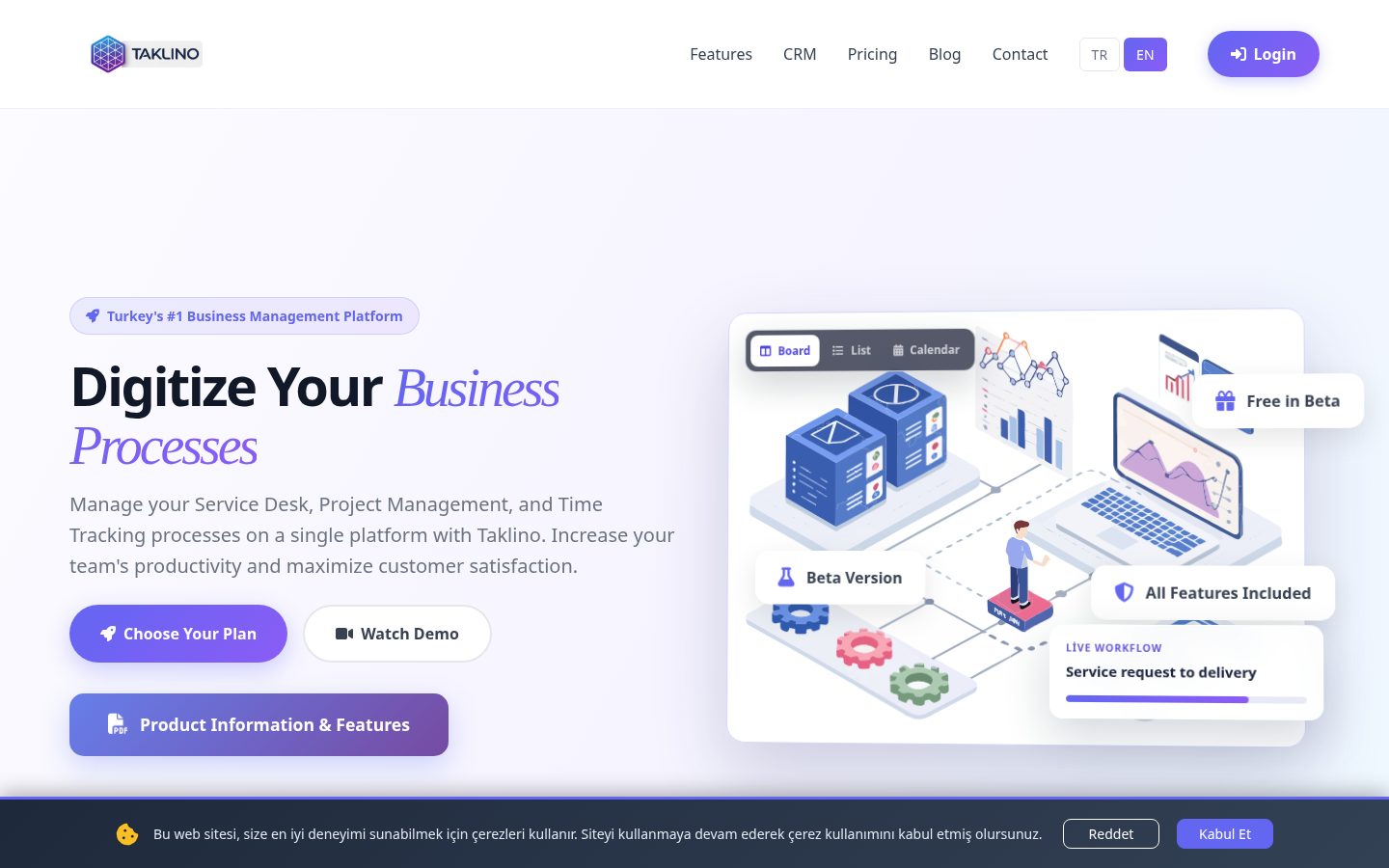 Taklino Homepage