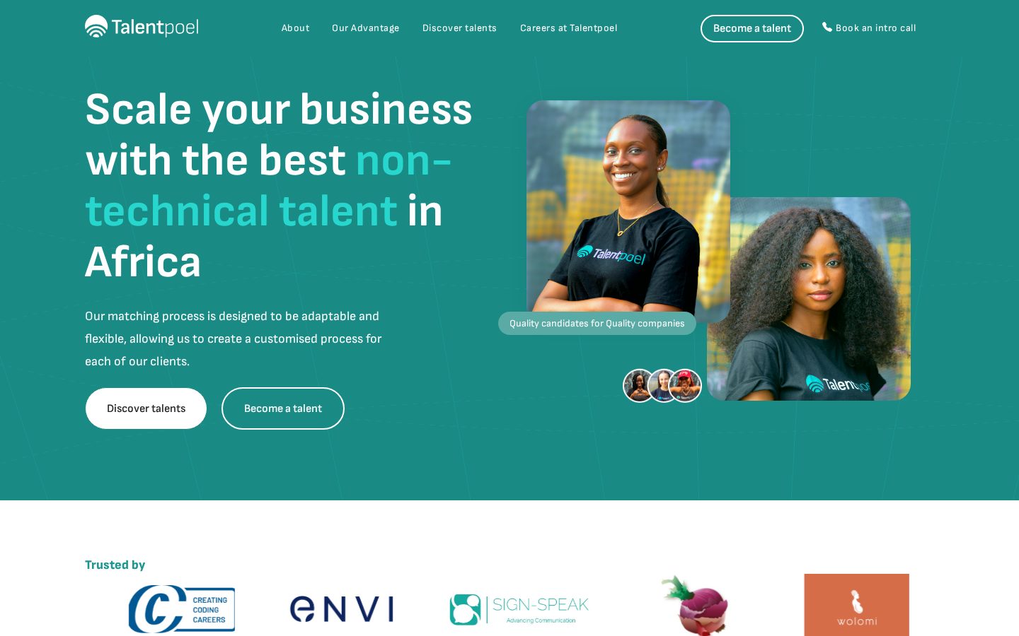 Talentpoel Homepage