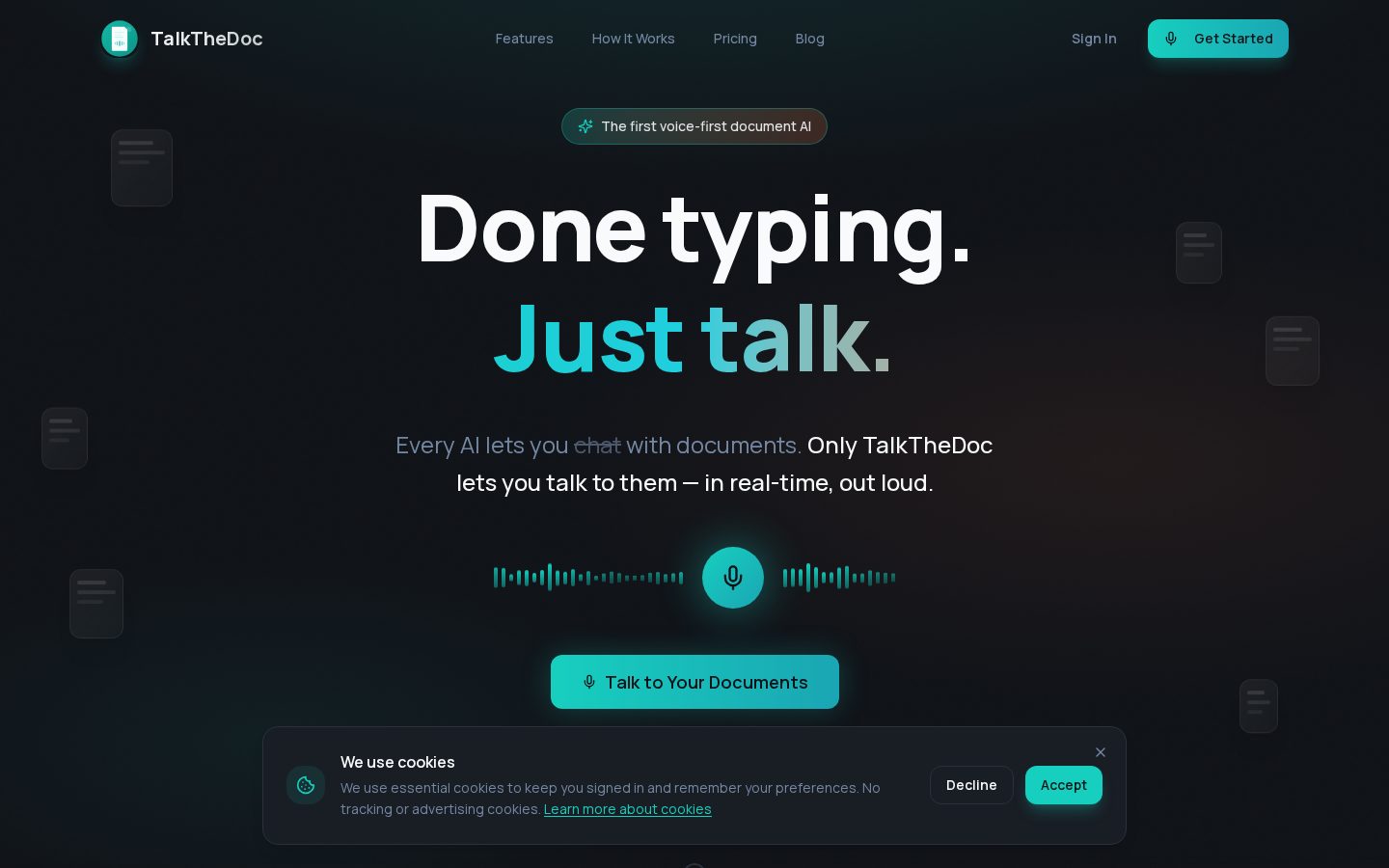 TalkTheDoc Homepage
