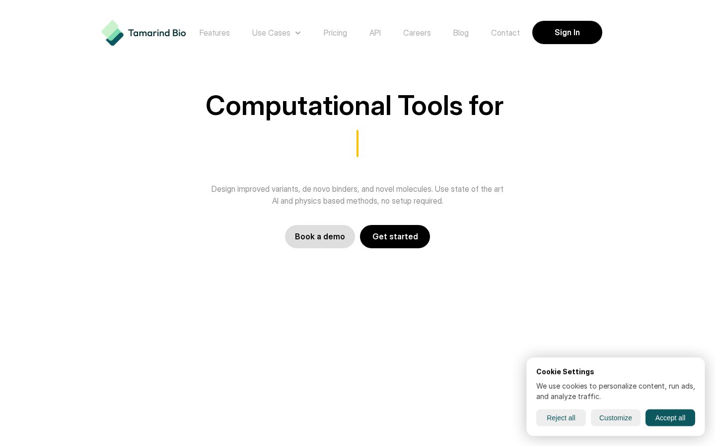 Tamarind Bio Homepage
