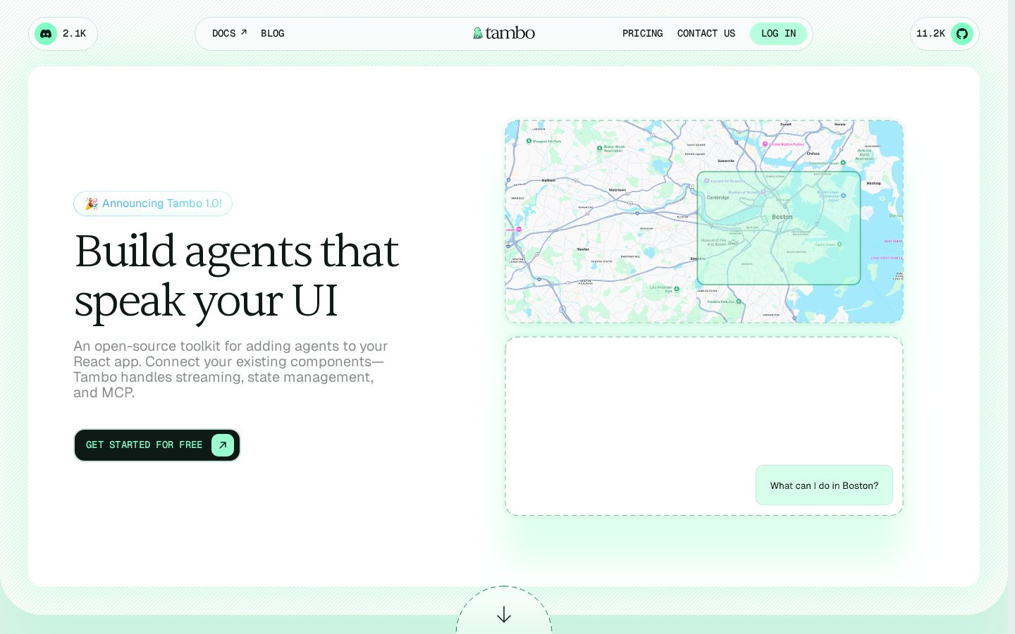 tambo Homepage