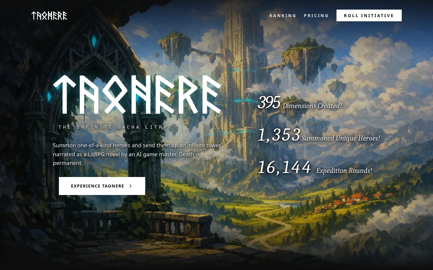 Taonere Homepage
