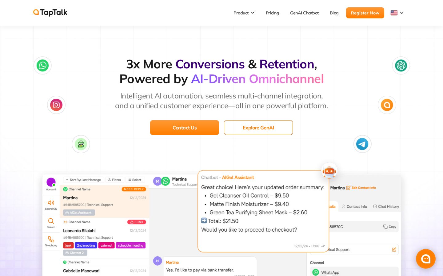 TapTalk Homepage