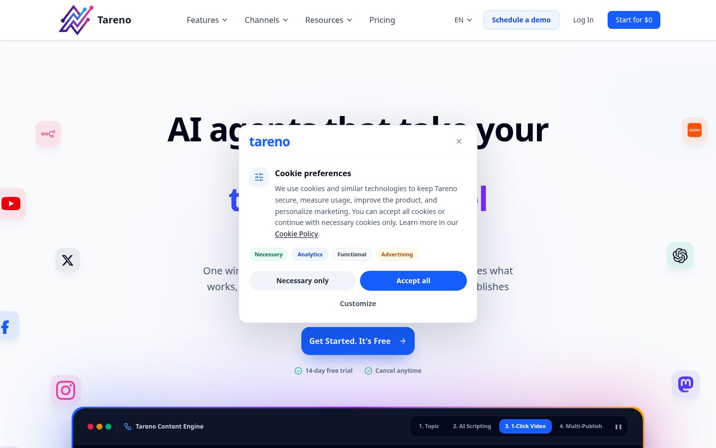 Tareno Homepage