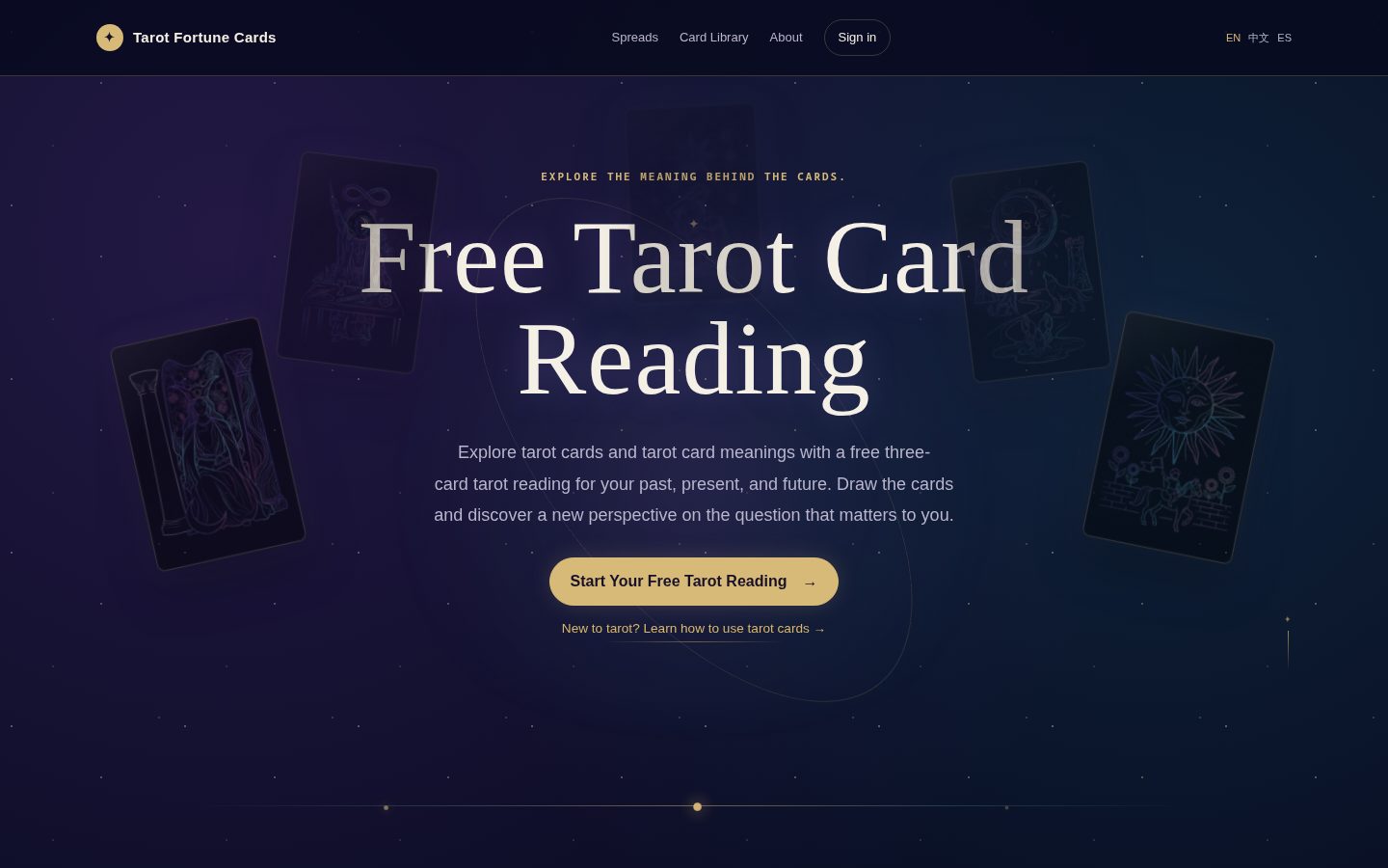 Tarot Fortune Cards Homepage