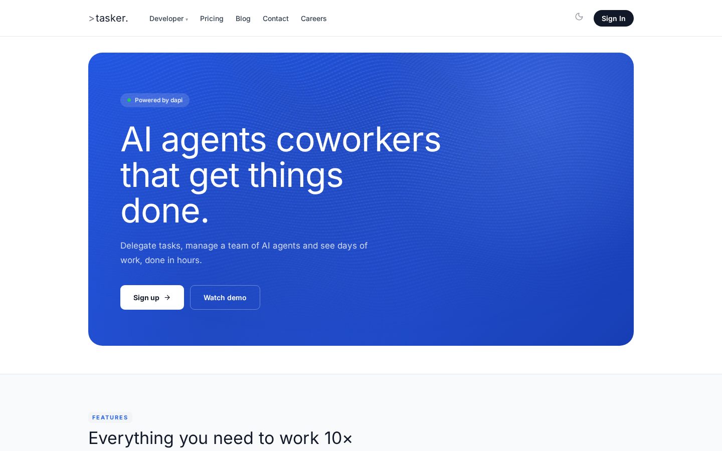 Tasker Builder Homepage