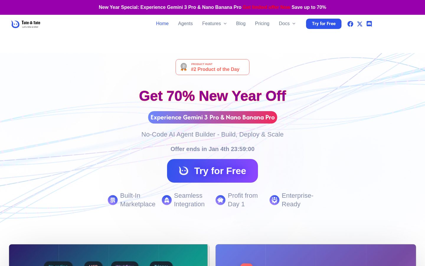 Tate-A-Tate Homepage