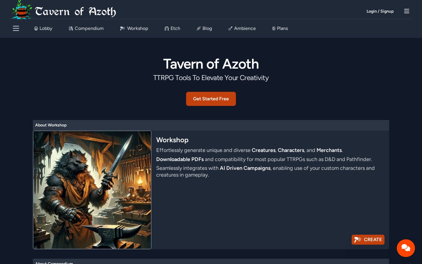 Tavern of Azoth Homepage