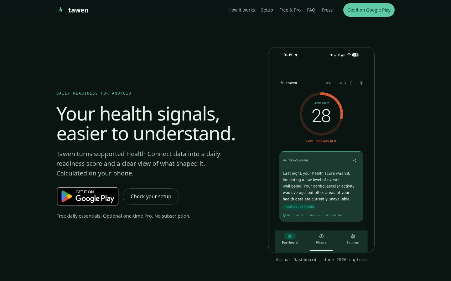 Tawen Homepage