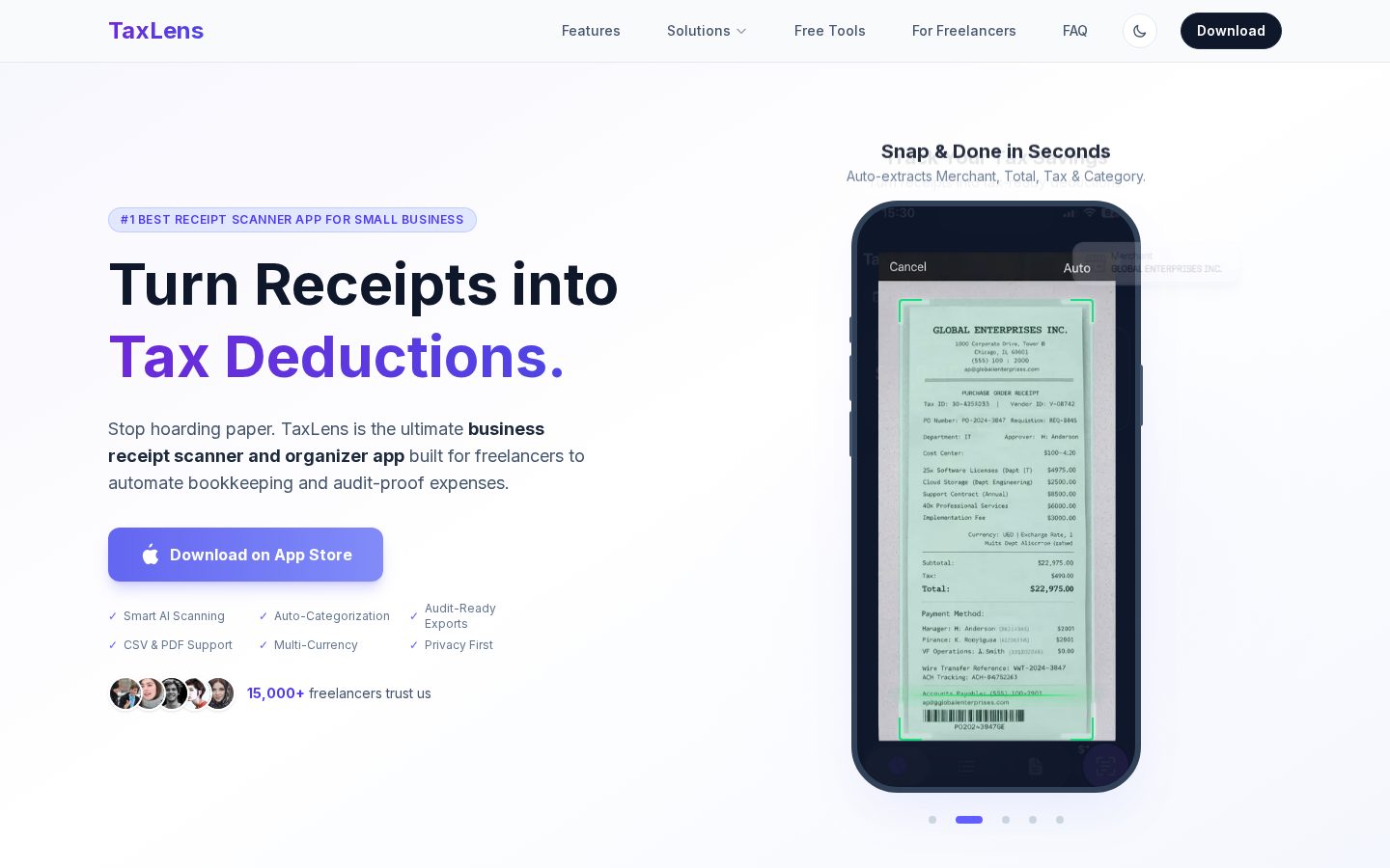TaxLens Homepage