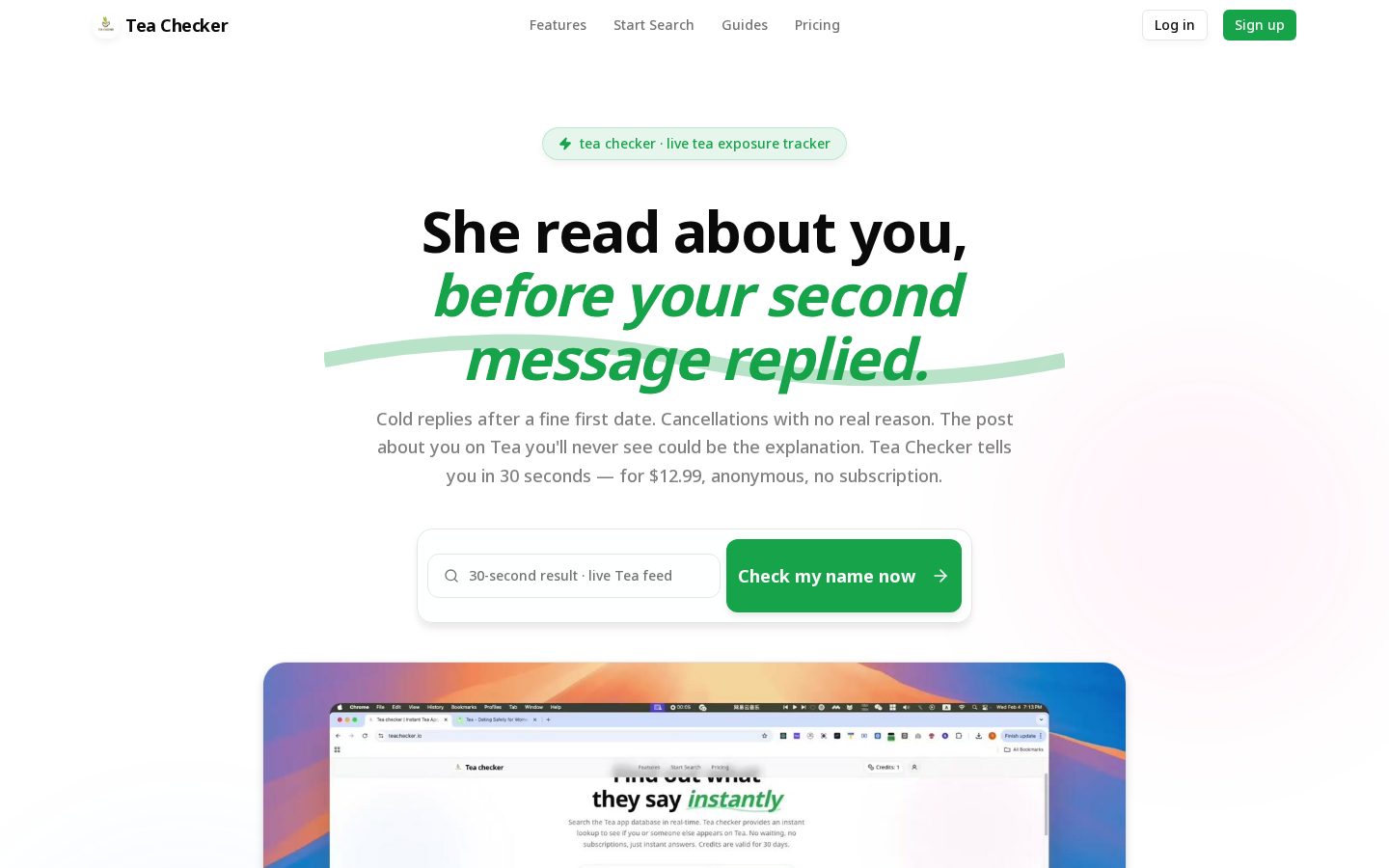 TeaChecker Homepage