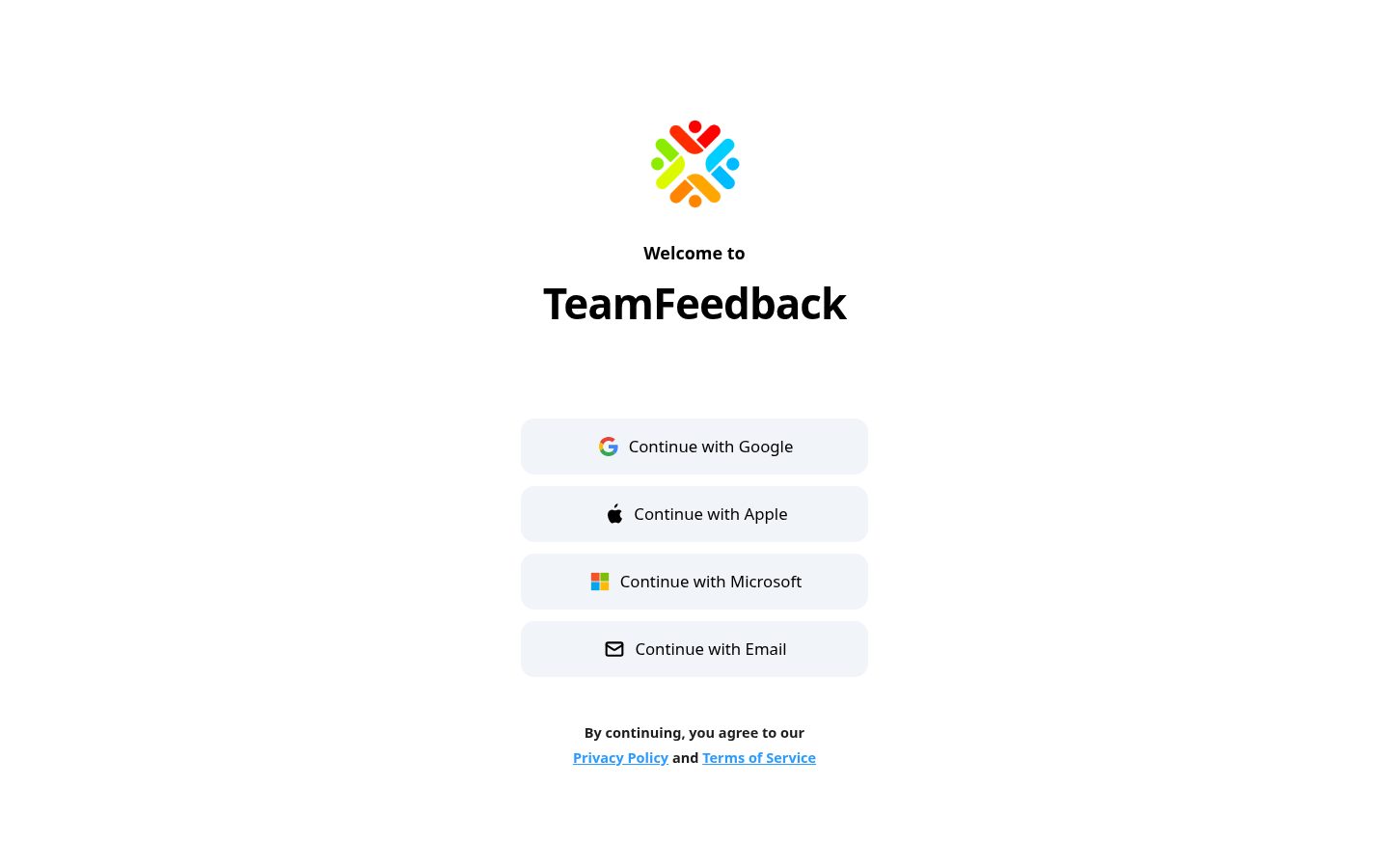 TeamFeedback Homepage