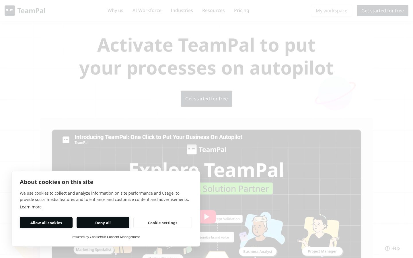 TeamPal Homepage