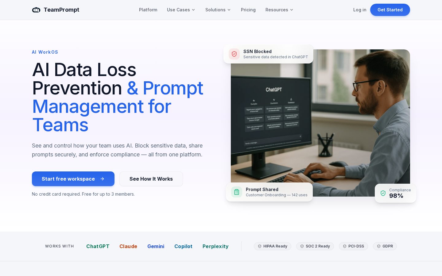 TeamPrompt Homepage