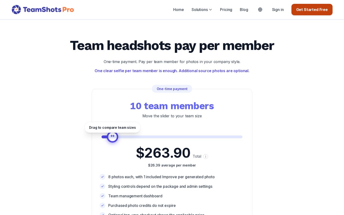 TeamShotsPro Pricing