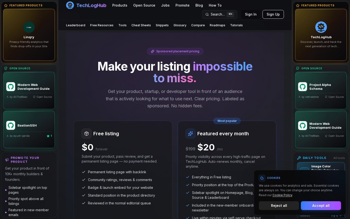 TechLogHub Pricing