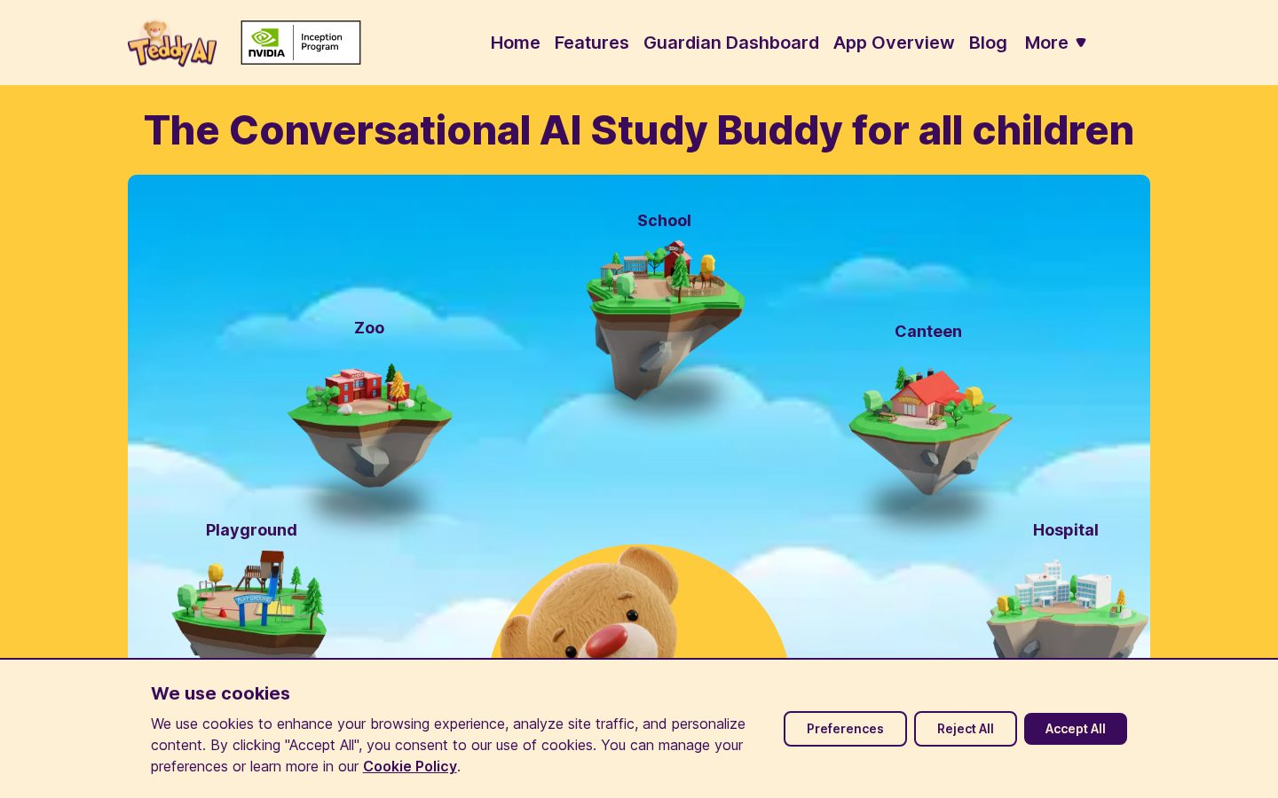 Teddy AI Homepage