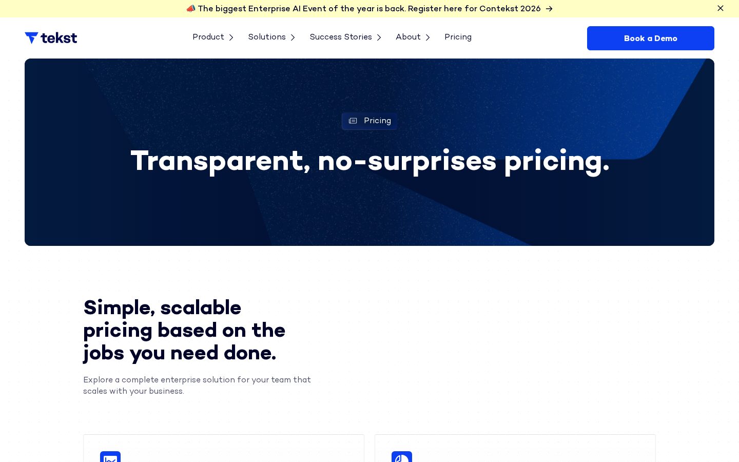 Tekst Pricing