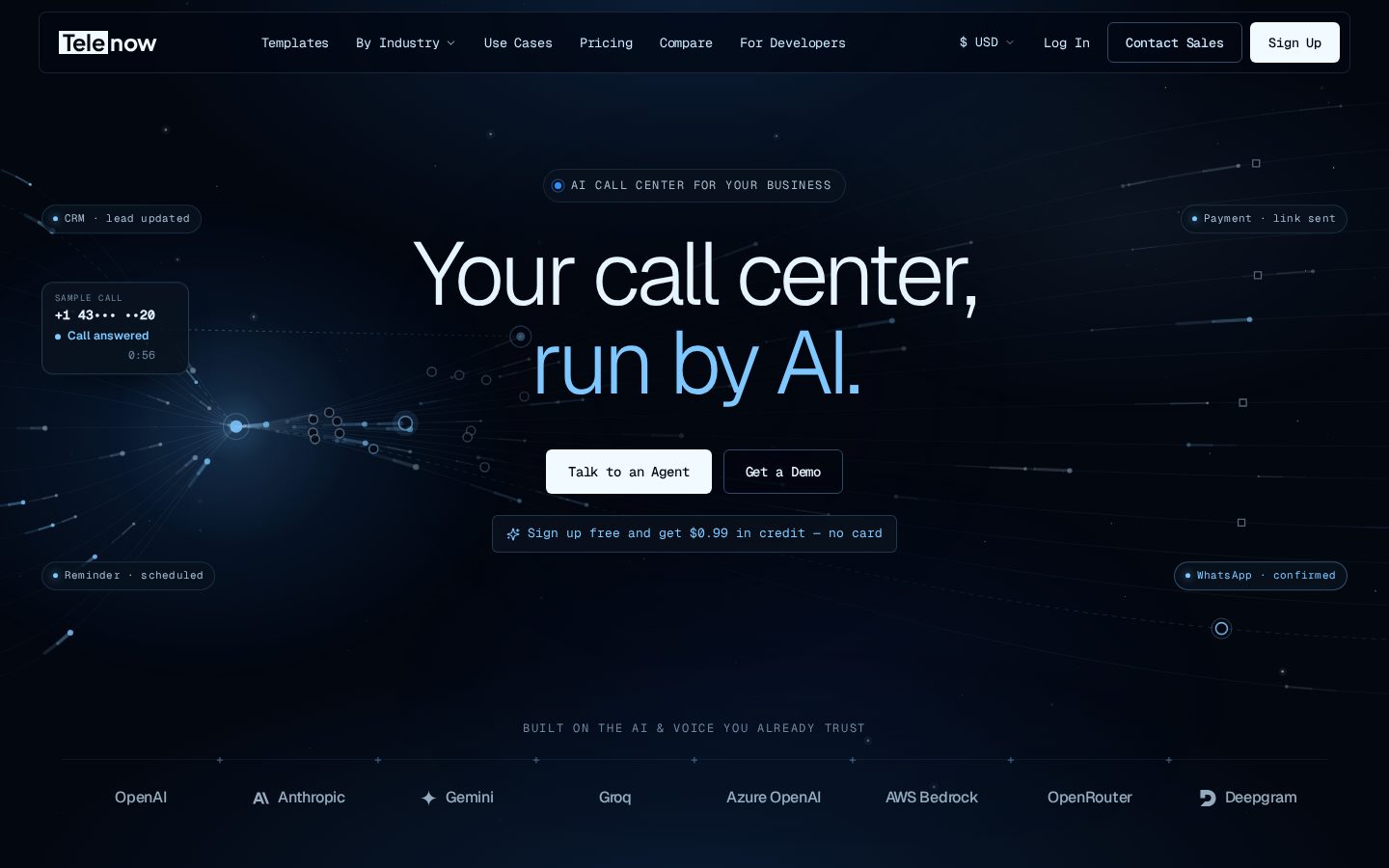 Telenow Homepage