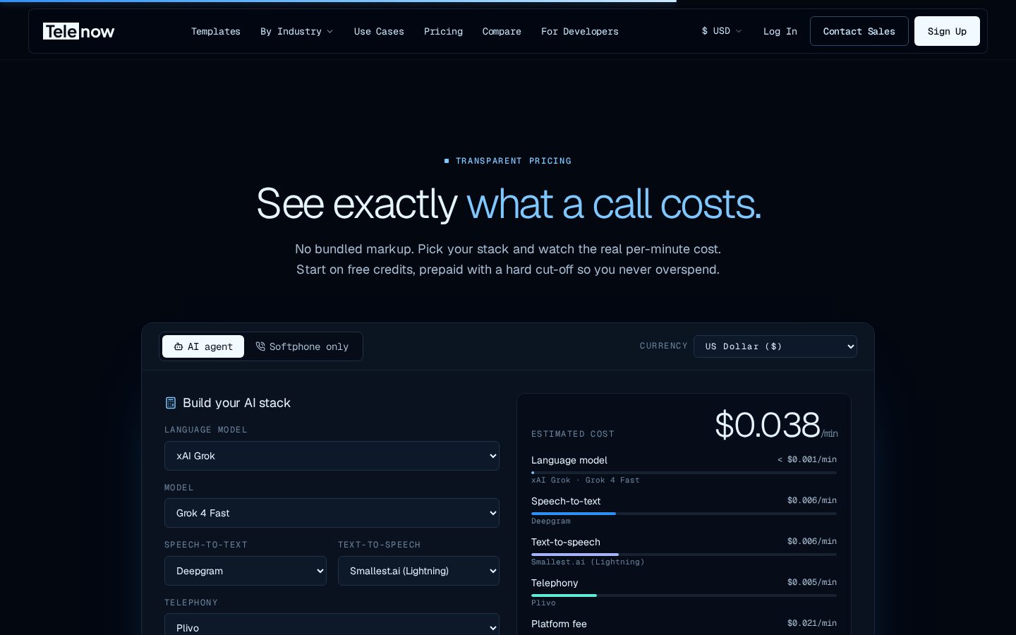 Telenow Pricing