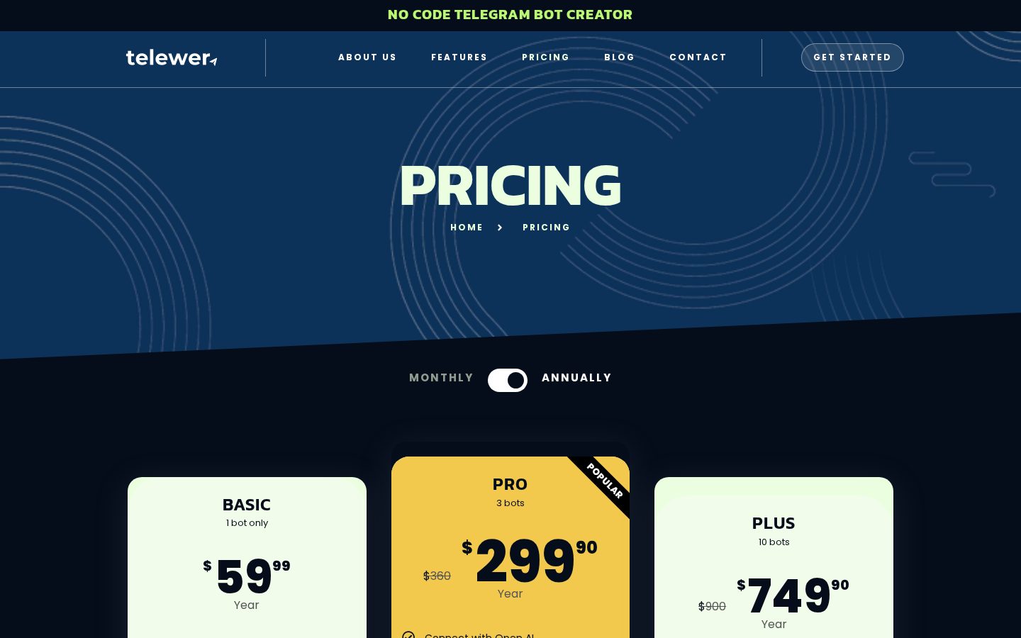 Telewer Pricing