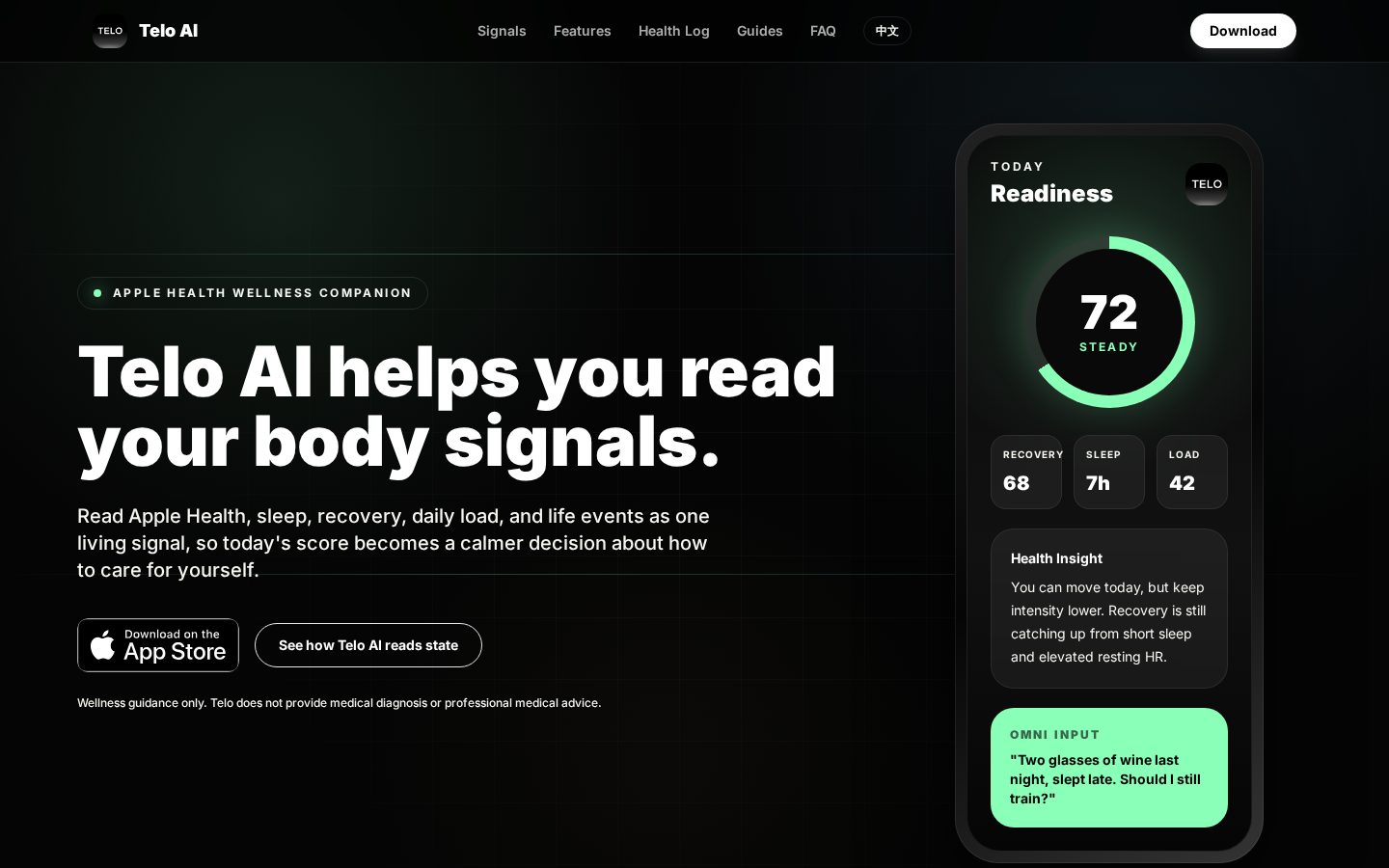 Telo Homepage