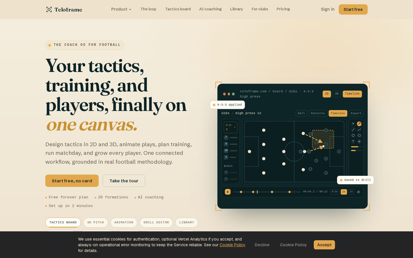 Teloframe Homepage