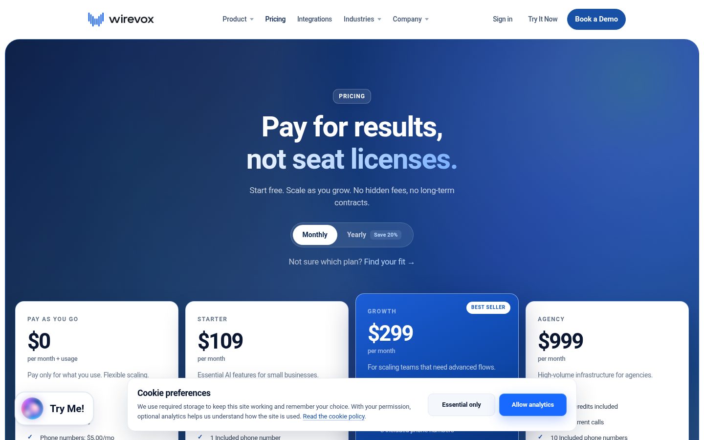 Telora AI Pricing
