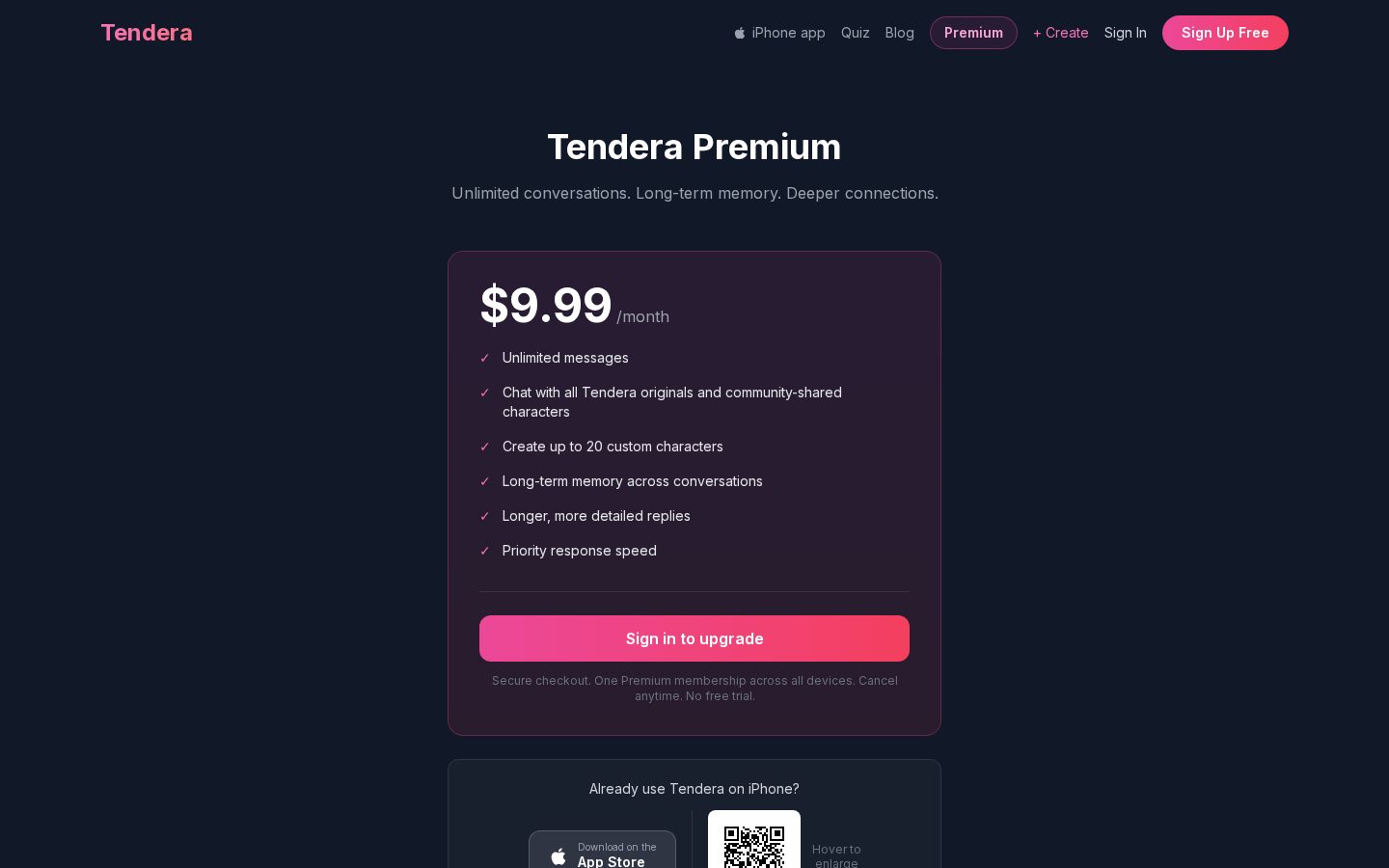 Tendera Pricing