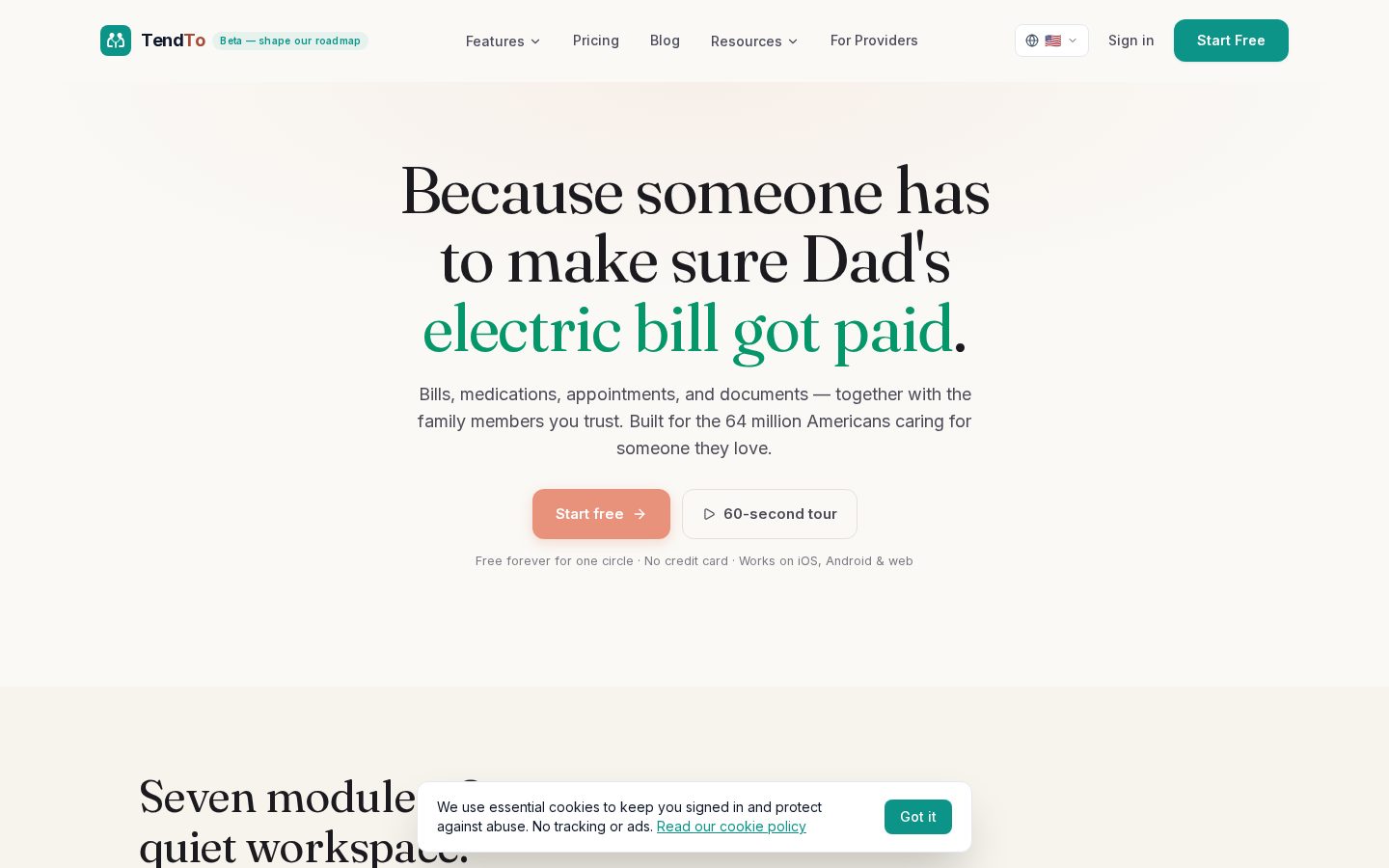 TendTo.ai Homepage