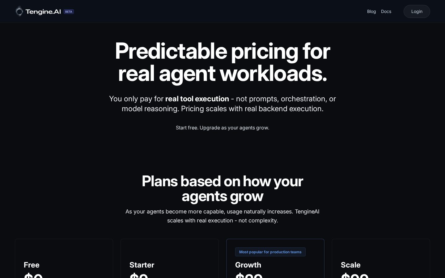 TengineAI Pricing