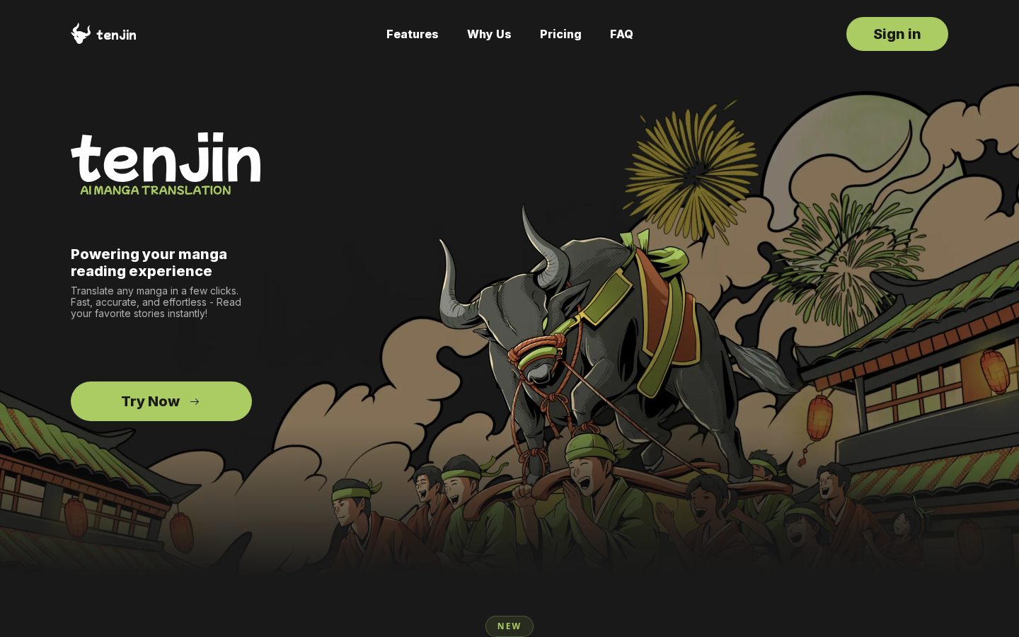 TENJIN.ART Homepage