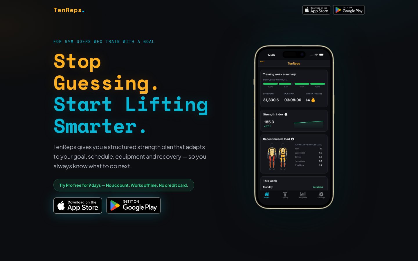 TenReps Homepage