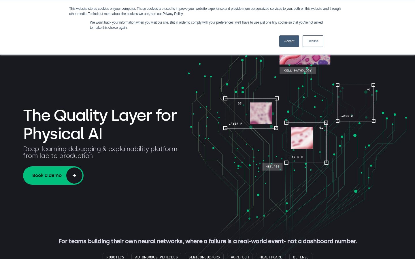Tensorleap Homepage