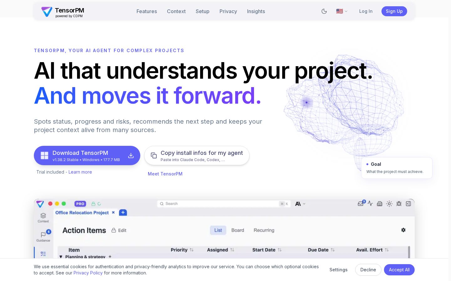 TensorPM Homepage