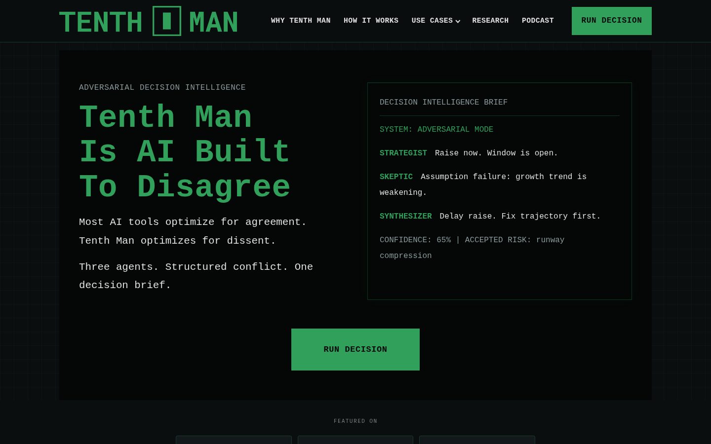Tenth Man Homepage