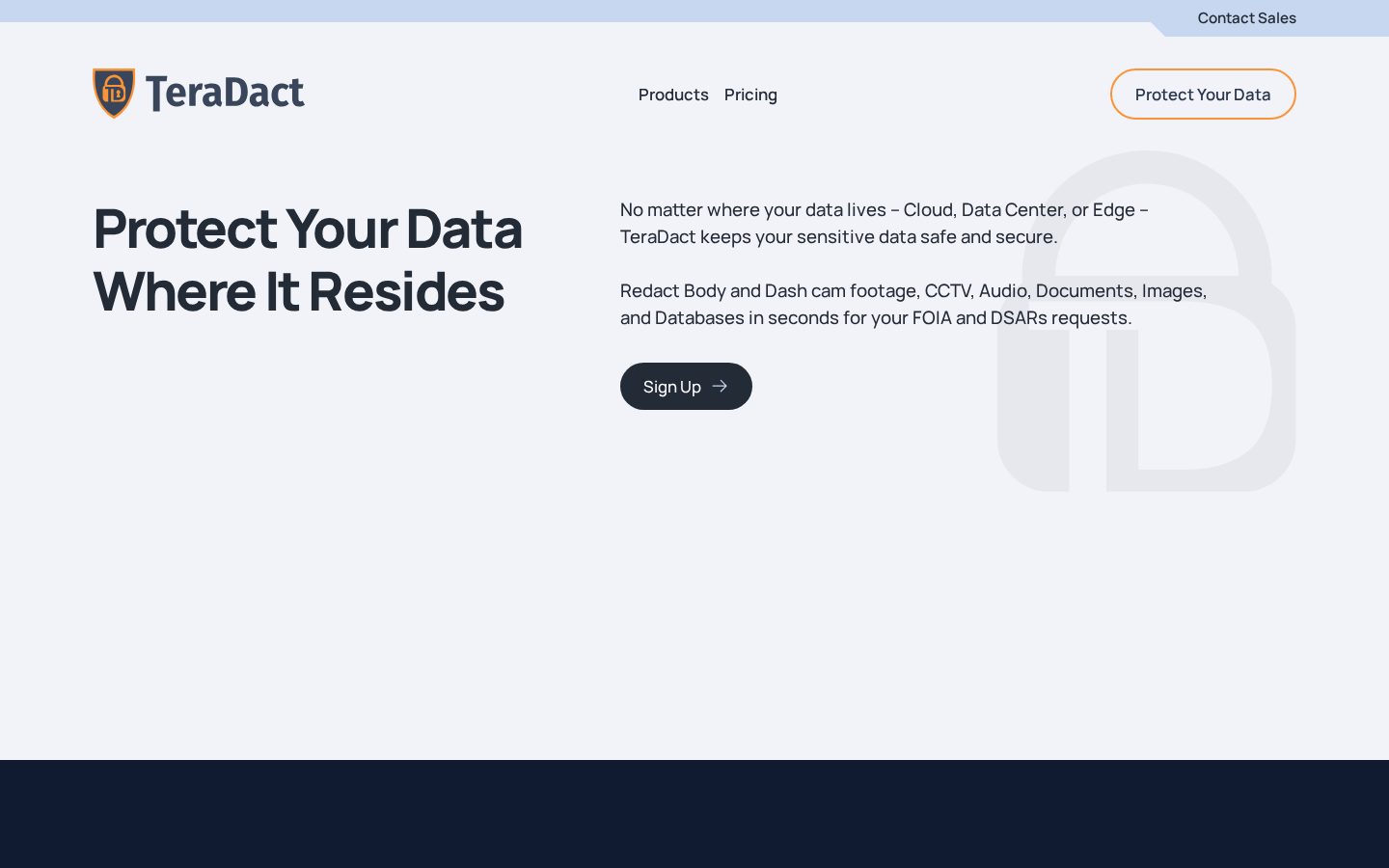 TeraDact Homepage