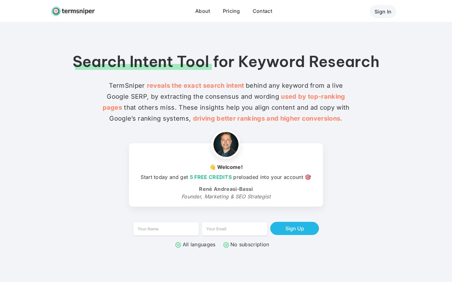 TermSniper Homepage