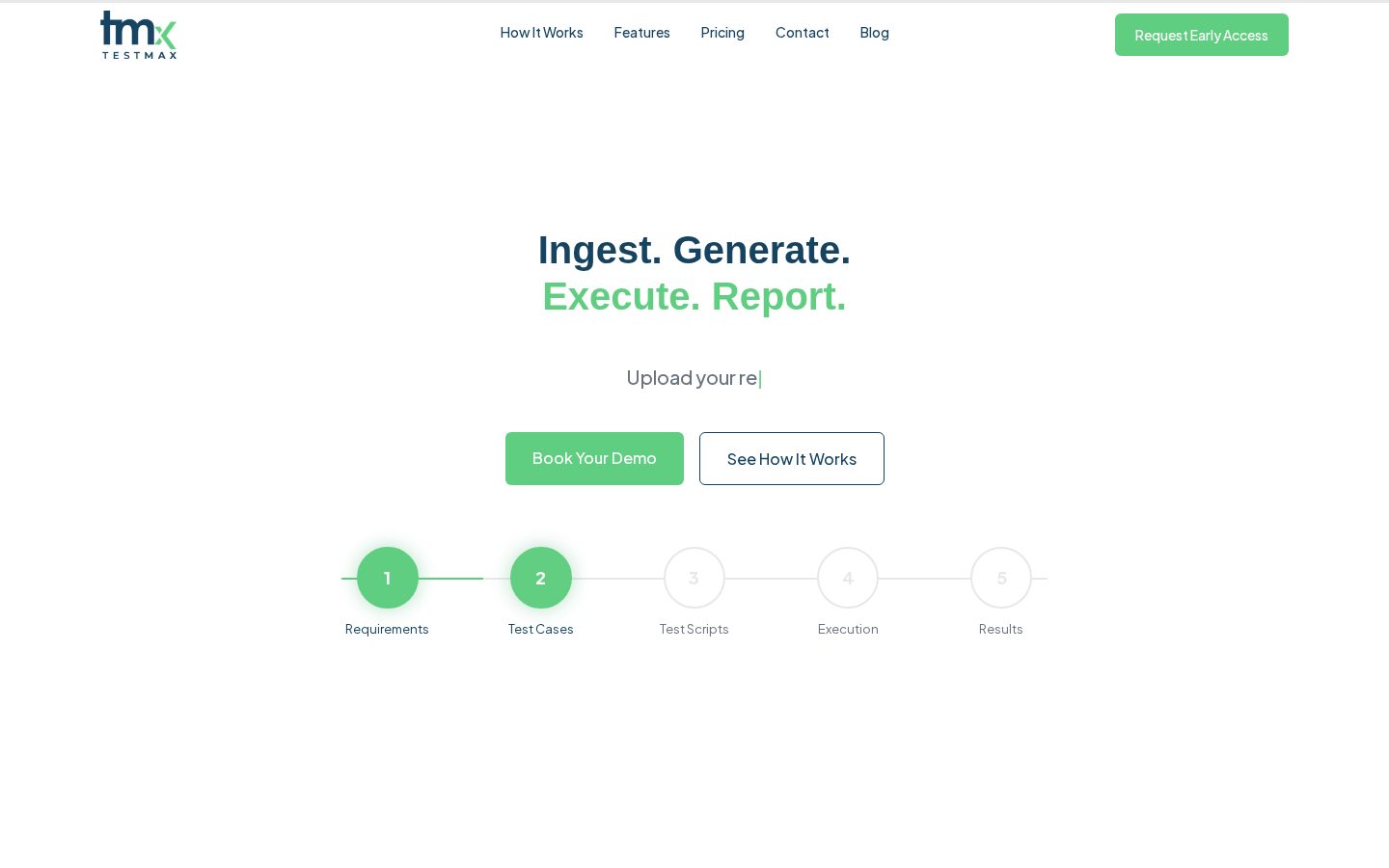 TestMax AI Homepage