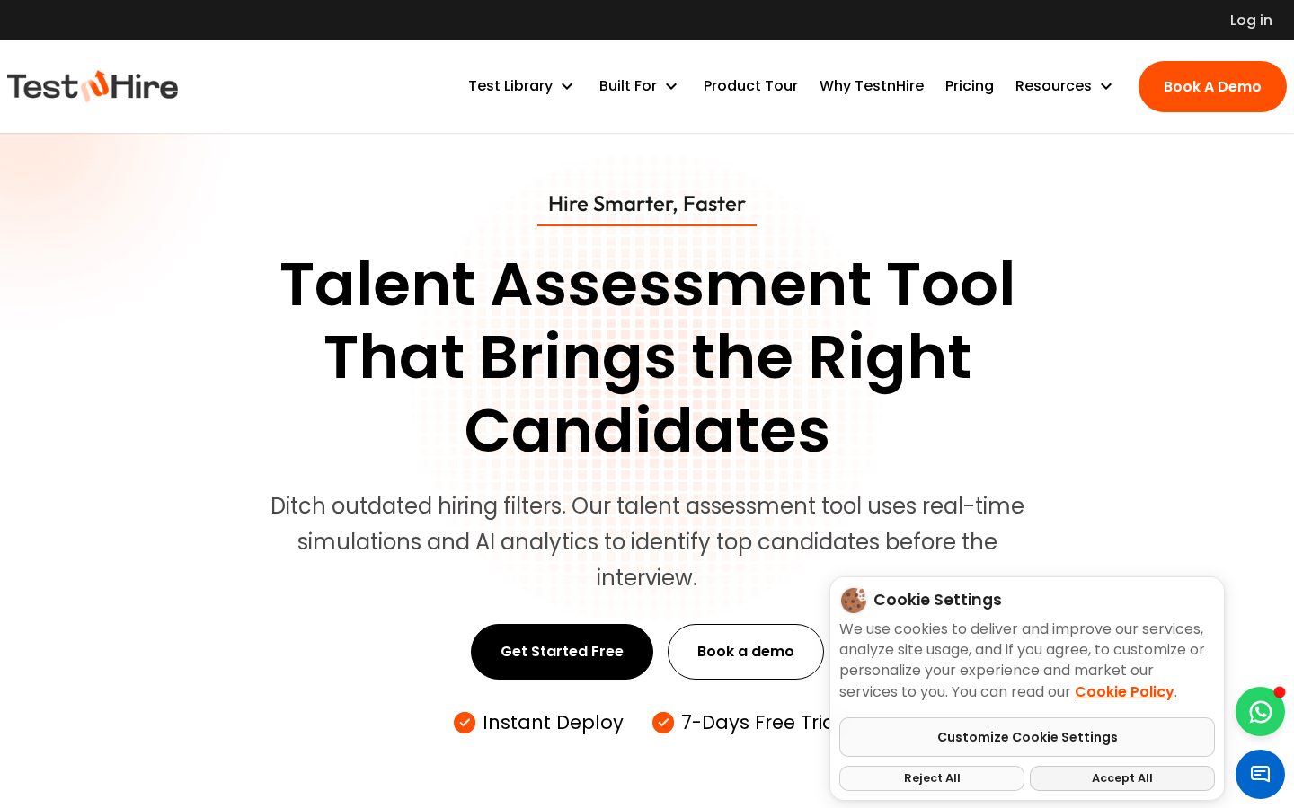 TestnHire Homepage