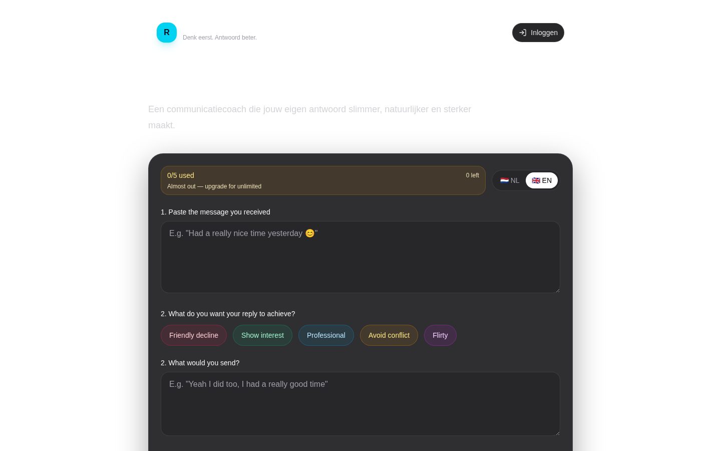 Textbetter Homepage