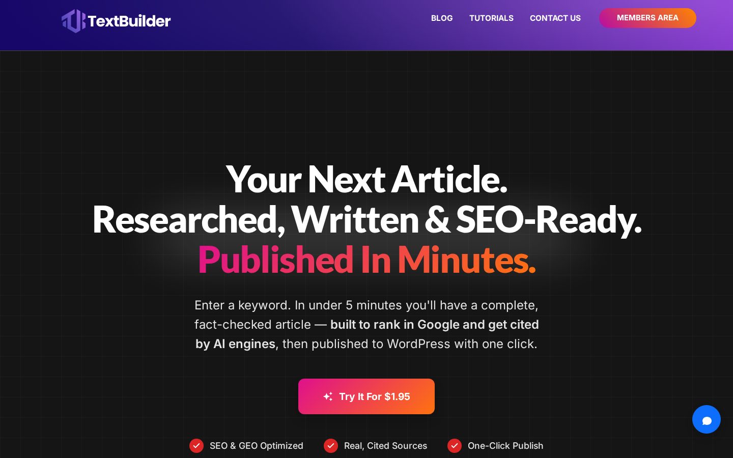 TextBuilder Homepage