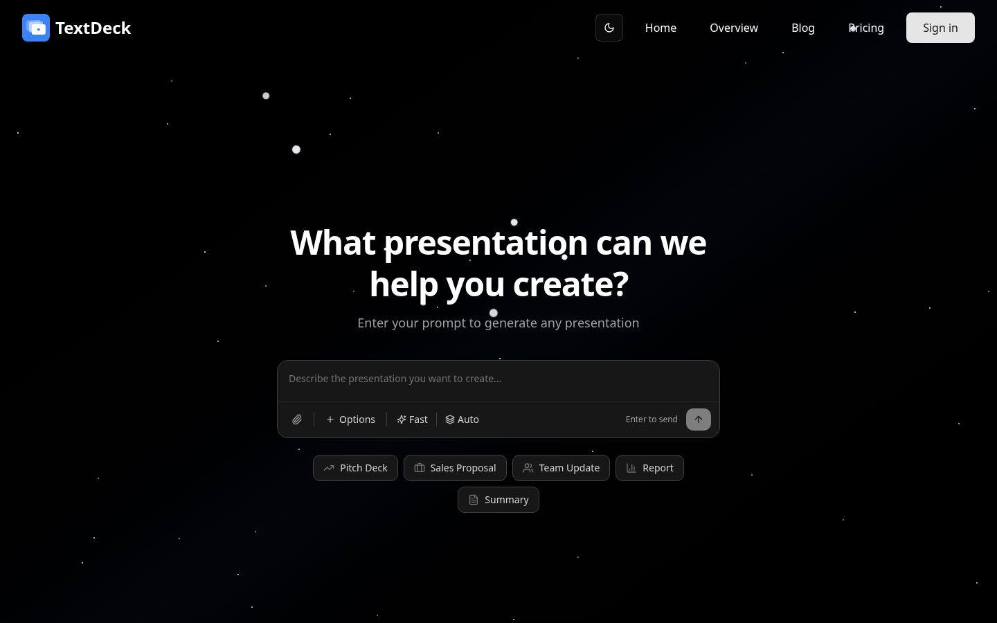 TextDeck Homepage