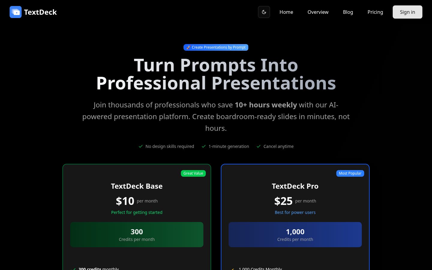 TextDeck Pricing