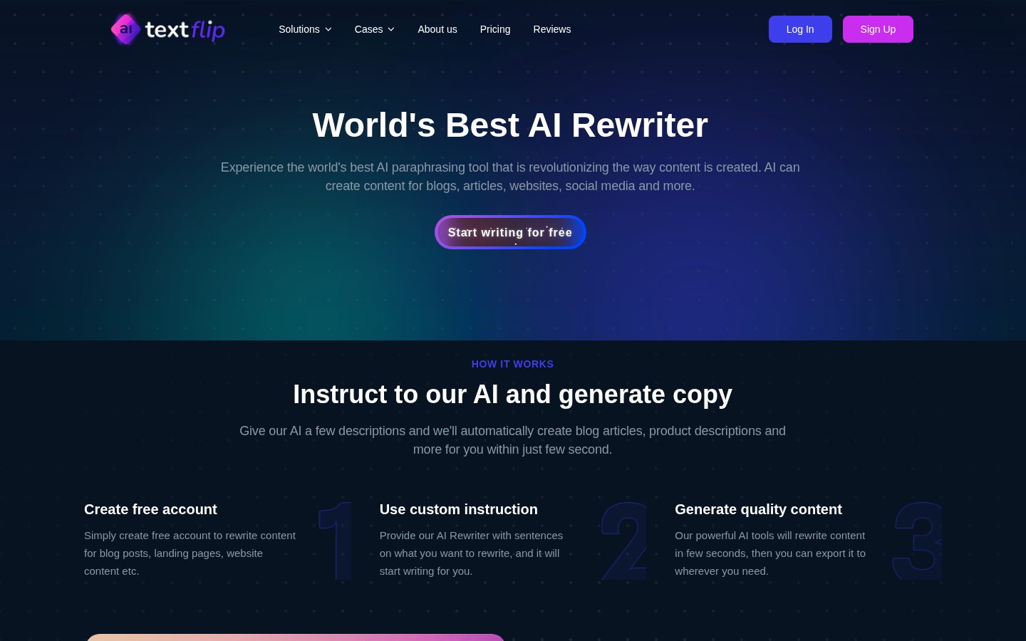 TextFlip Homepage