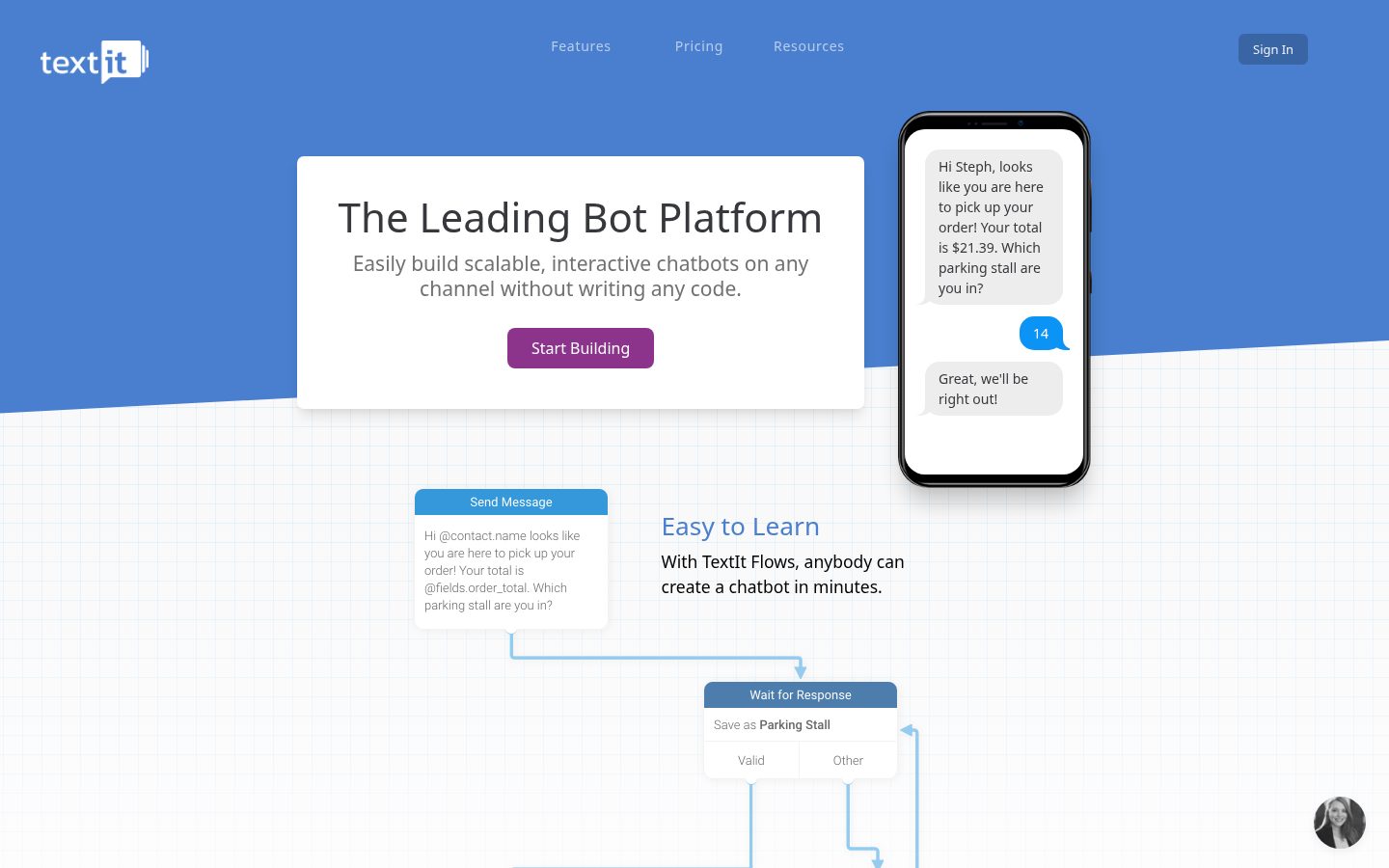 TextIt Homepage